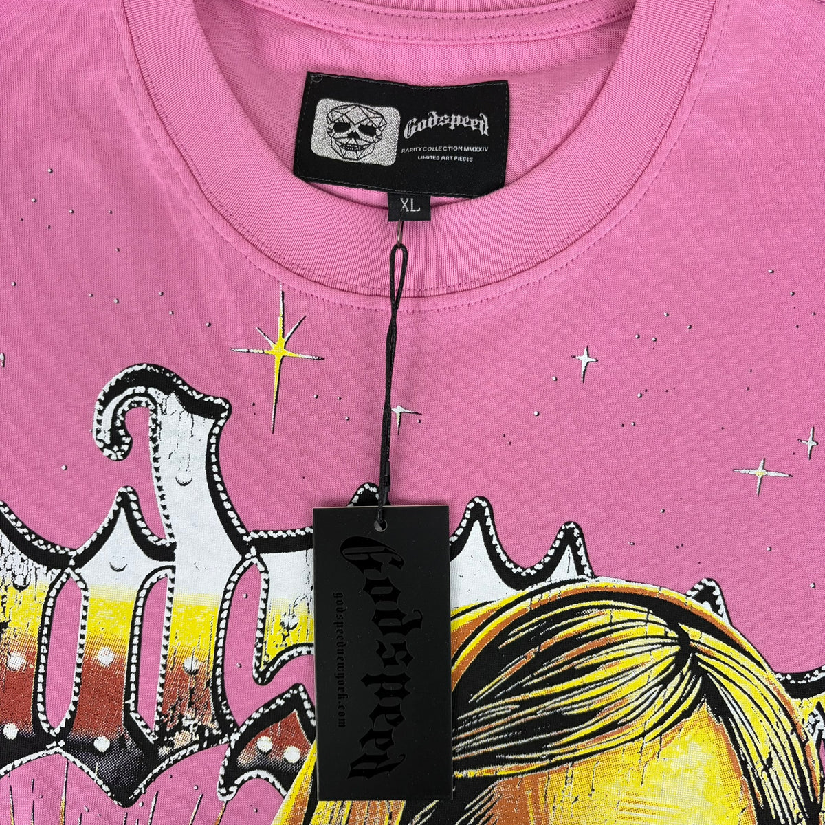GODSPEED Christ/Lady Liberty Graphic T-shirt