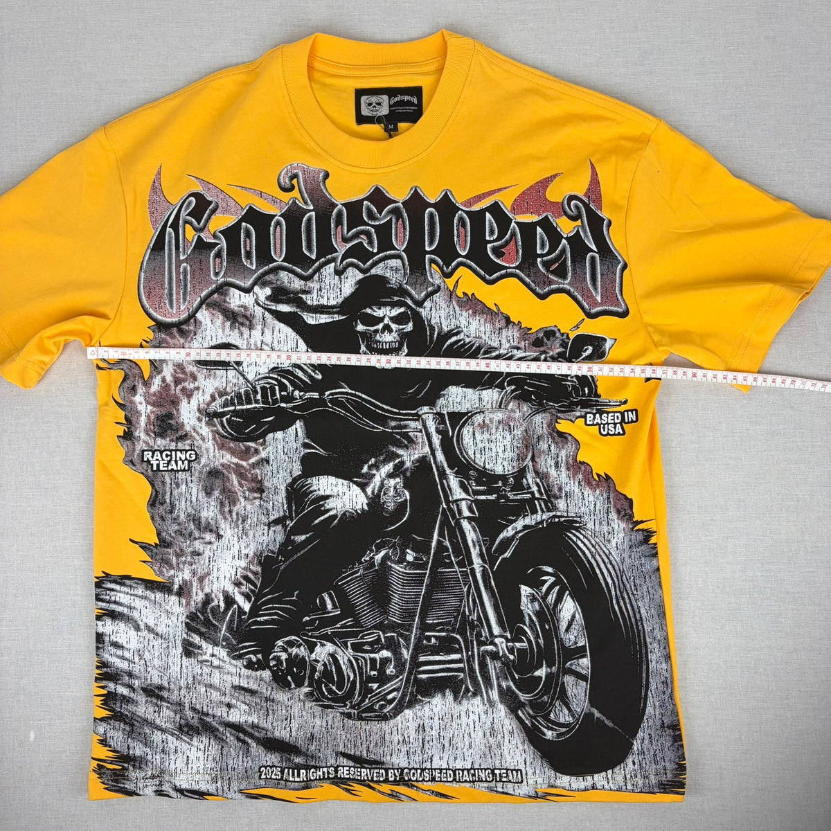 GODSPEED Speedway Skull Rider Graphic T-shirt