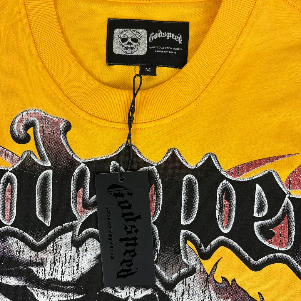GODSPEED Speedway Skull Rider Graphic T-shirt