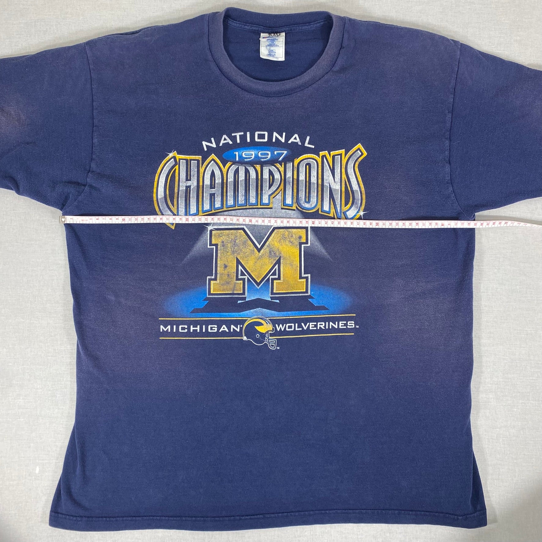 Vintage 1997 National Champions Michigan Wolverines Single Stitch T-shirt