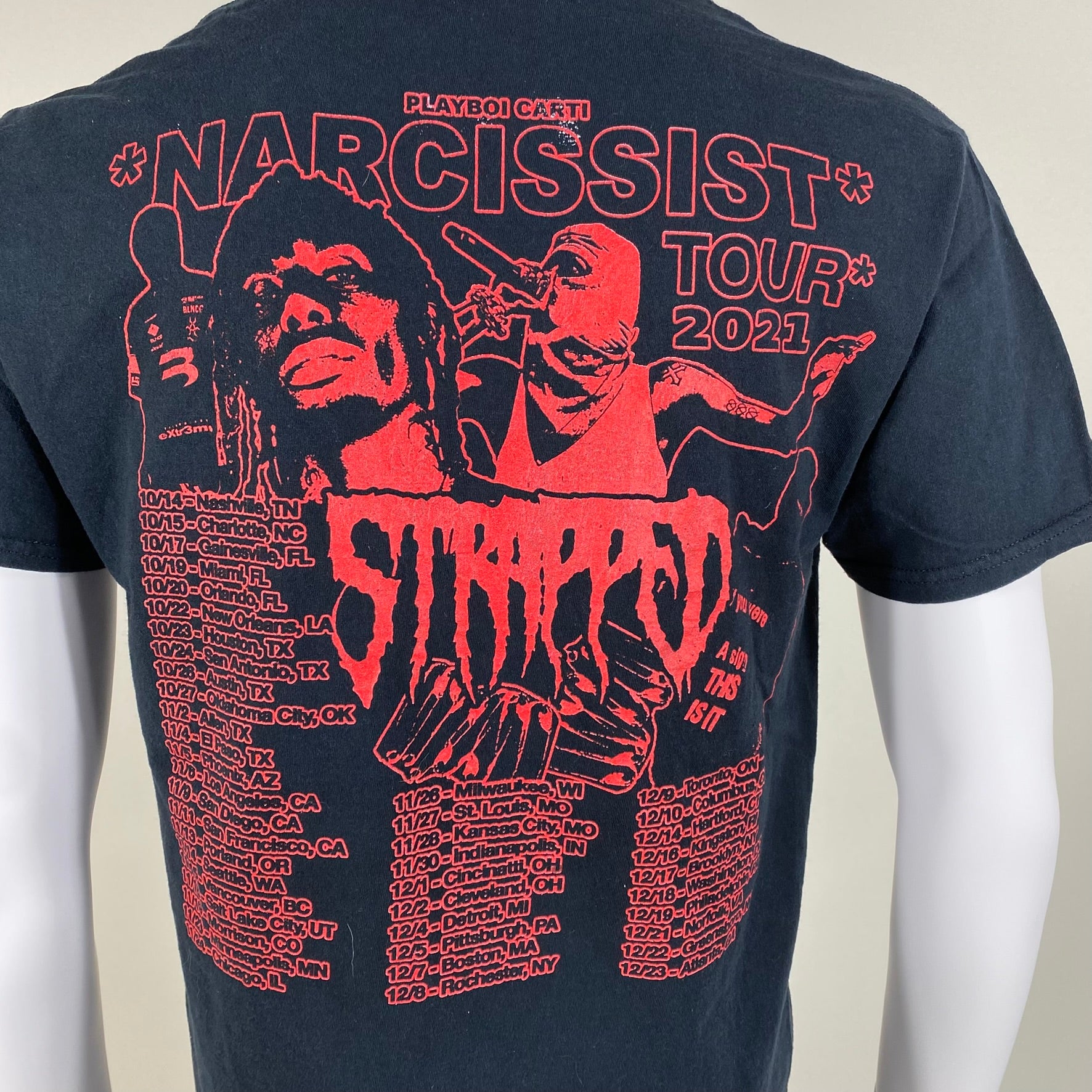 Playboy Carti Narcissist Tour 2021 T-shirt